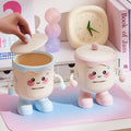 New arrivalcute desktop trash can mini small sundries storage tube student dormitory office covered trash basket