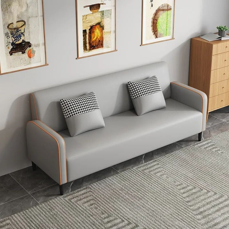 Scandinavian small apartment sofa double three-person living room rental room casual modern apartment simple popular sofa