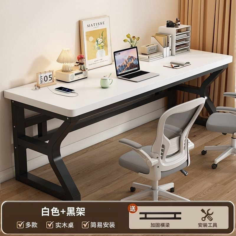 Desk, office desk, double computer desk, minimalist home student computer desk, small apartment bedroom gaming desk, long table