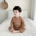 Baby heattechintimatesbaby clothes quilted high waist belly protection autumn clothes long johns outwearthickenedkidsfall and wintersuit