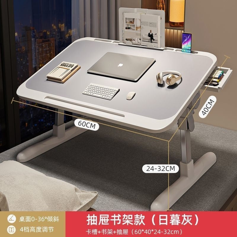 Dormitory foldable desk adjustable table bed small table bay window small table dormitory student for home lazy computer desk