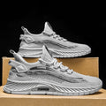 2025 winter new men's flyknit breathable anti-odor mesh anti-slip soft sole lightweight athletic casual trendy shoes