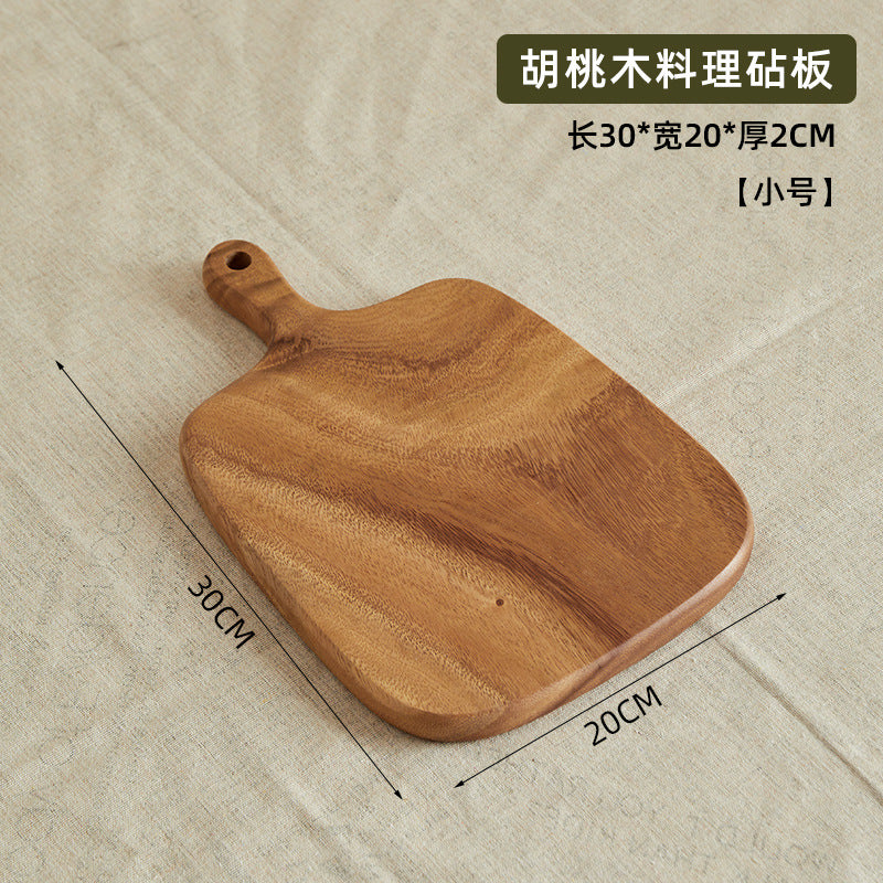 solid wood walnut bread board cutting board pizza steak creative fruit wooden bread board kitchen household tray