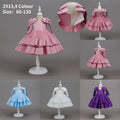New arrival cross-border kids dress first birthday party skirt first birthday skirt girl performance dress dressexportfashion