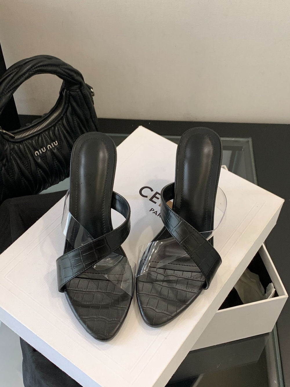 fashion women's pointed toe stone pattern one-piece strap stiletto sandals women's shoes white high heels pointed toe stiletto heels