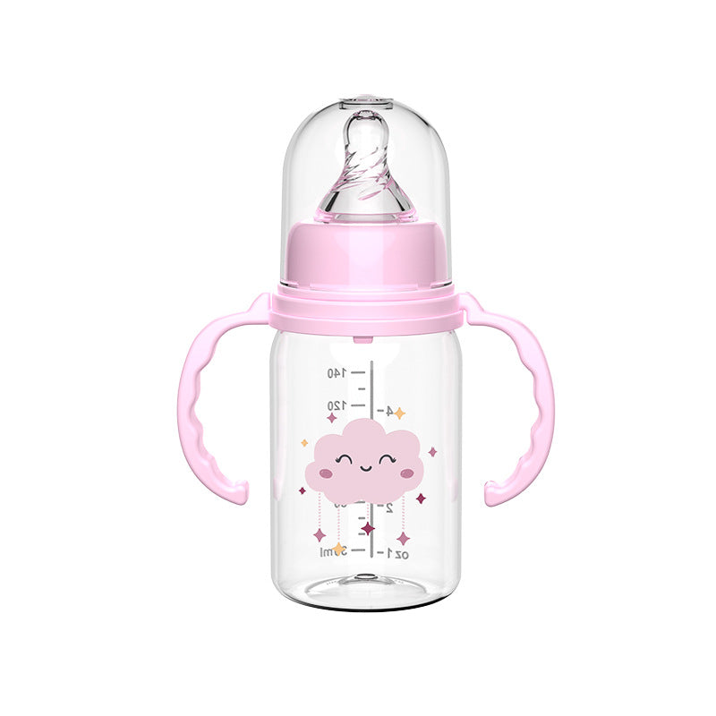 English boxed, baby bottle baby with handle bottle baby standard caliber bottle anti-flatulence bottle