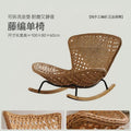 Rocking chair recliner rattan sofa chair lazy sofa adult casual balcony for home living room popular outdoor rocking chair