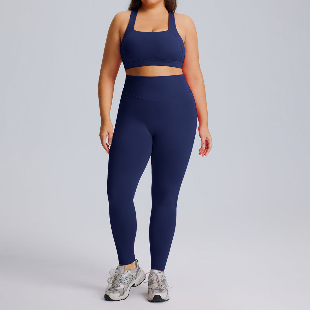 new plus size activewear set - women's cloud-soft, quick-dry, breathable workout outfit for running, training, and yoga