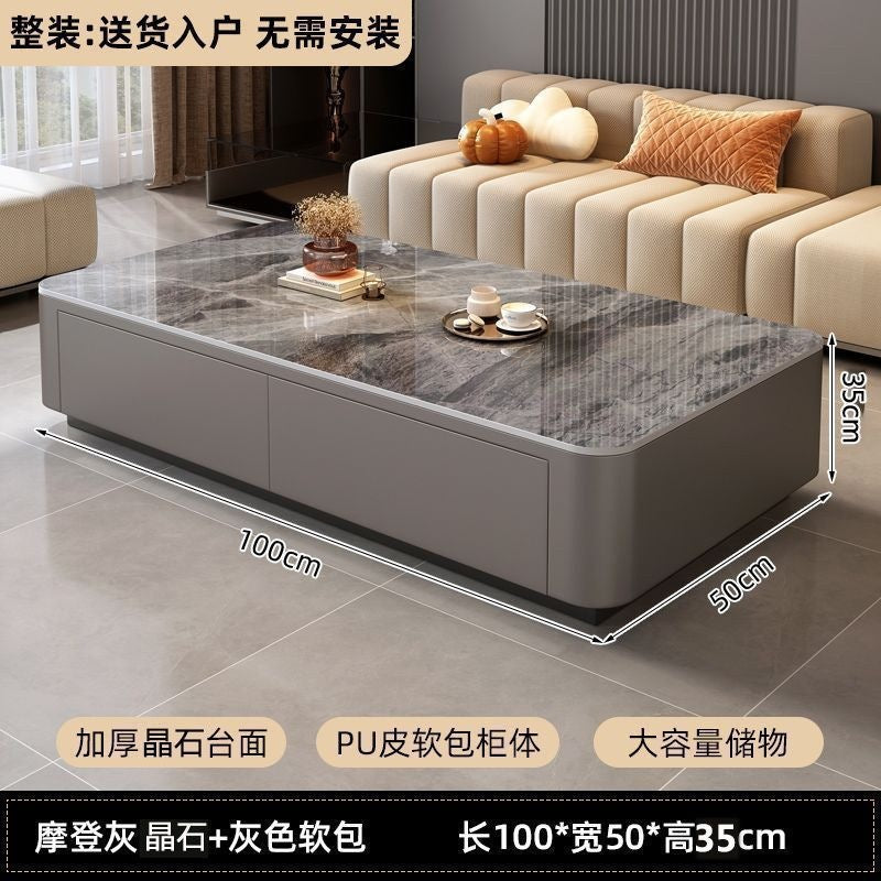 Tv cabinet living room home  new small apartment light luxury modern floor-standing coffee table tv stand combination