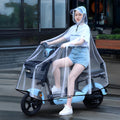 Ride-hailing driver raincoat - foldable electric vehicle poncho, extra large & thick, unisex, full body transparent raincoat