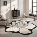 Custom-shaped rug for living room,  new floral floor mat, bedroom bedside waterproof, low-maintenance sofa home decor, premium quality