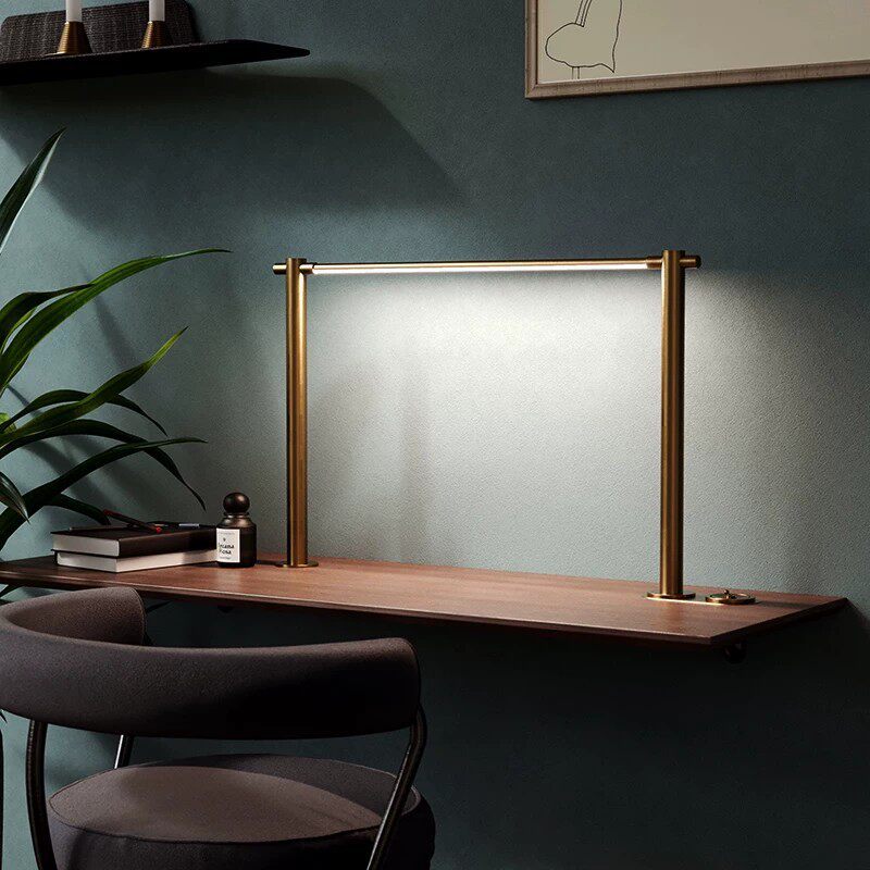 Library reading lamp rectangular office desk study desk reading desk long strip supports desk lamp