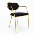 Amazon iron armchair light luxury classy furniture dining chair modern back chair dining chair