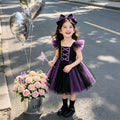 Baby girl's first birthday outfit - halloween flutter sleeve tulle tutu dress - new  children's princess dress - girls' clothing