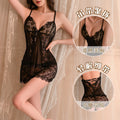 Night fragrance sexy intimates pajamas women's suitsexy transparent lace uniform temptation role play see-through outfit