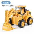 Toy car children's engineering vehicle press excavator inertia pull back car puzzle bulldozer press suit 1-6 years old