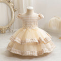 New arrivalin stockgirl satin wedding dress princess dress first birthday dress catch week evening dress baby dress