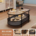 Creamy style lightweight movable side table small apartment living room coffee table sofa side table with wheels minimalist storage trolley