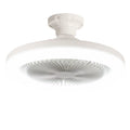 Led fan light - all-in-one remote control energy-saving fan lamp with e27 screw base for bedroom, study, and living room
