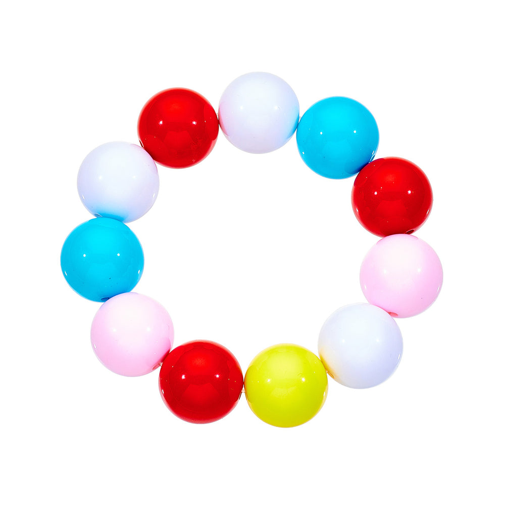 Amazon's new jewelry acrylic beaded necklace resin colorful beaded stylish necklace necklace for men and women