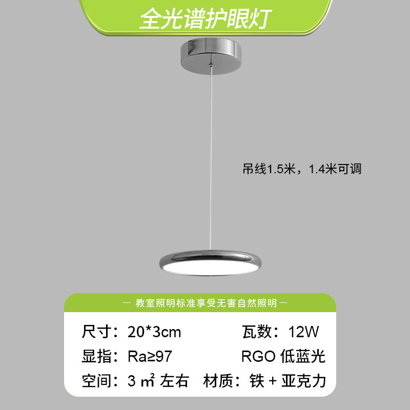 King Lake Restaurant Lights Simple Modern Minimalist Light Luxury Three-head Bar Lighting Internet celebrity Nordic UFO table chandelier