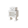 Minimalist modern kids' bedside storage cabinet - metal, cute cartoon decorative cabinet, tilt-out bedside table, chest of drawers