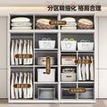 Household metal wardrobe  popular bedroom iron wardrobe simple balcony storage cabinet formaldehyde-free children's wardrobe