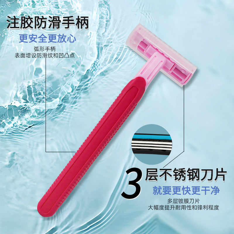 Shurmei disposable razor manual hotel room supplies with lubricating strip shaving knife manufacturer in stock wholesale