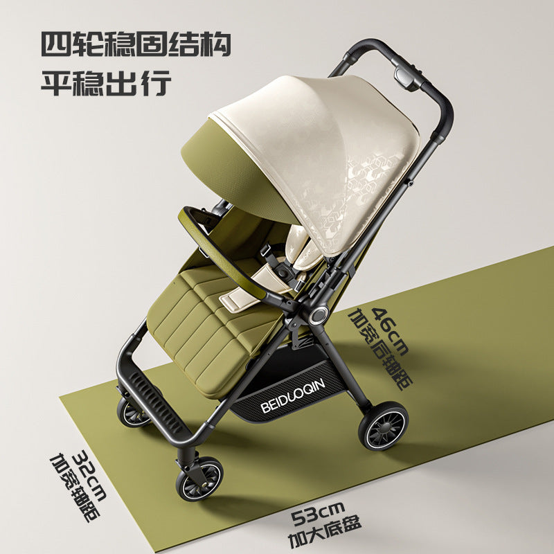 Baby stroller one-click closing baby stroller can sit or lie down portable kids walking baby handy gadget factory direct sales