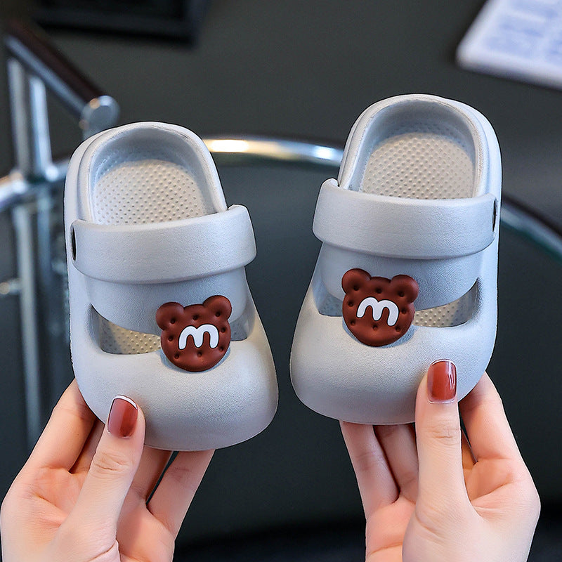 Eva kids' clogs - summer indoor anti-slip cartoon sandals for girls and boys, perfect for first walkers and outdoor beach wear
