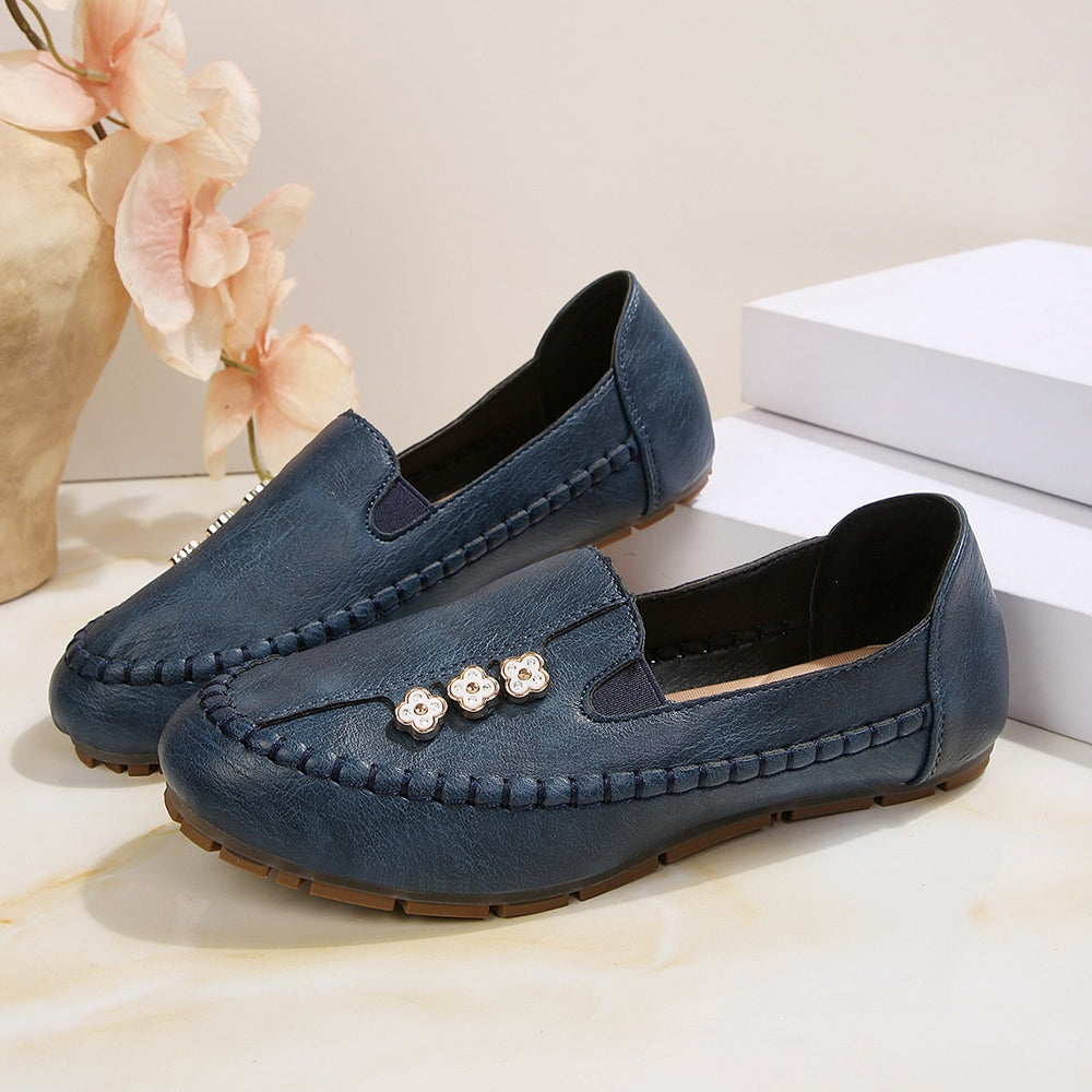 plus sizespring & fallnew arrivalfashioncasualflats lightweight bean shoes cross-border flats stitching women's shoes wholesale