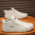 2026 new spring men's leather mid-cut casual slip-on shoes - wholesale, waterproof, comfortable, and versatile work shoes for men