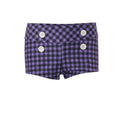 european and american women's clothing  summer new y2k hot girl fashion retro casual individual plaid low-rise shorts