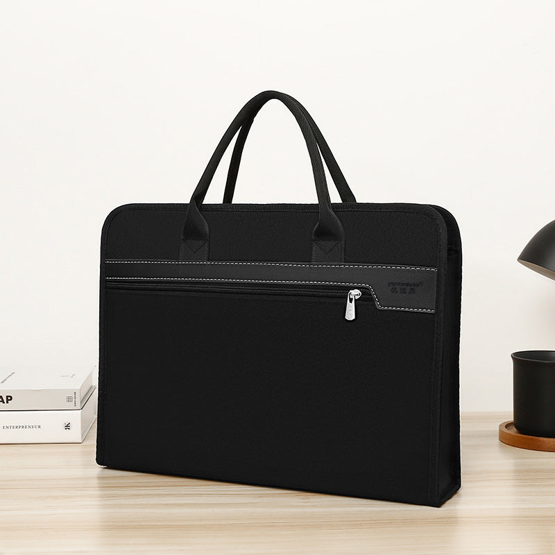 Self-Youxin Briefcase Custom Document Bag Men's Business Oxford Cloth Briefcase Women's Tote Bag Conference Bag