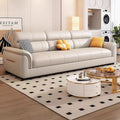 Genuine leather sofa, nordic style, cat-scratch resistant, living room sectional sofa, 3-4 seater, small apartment combination living room sofa