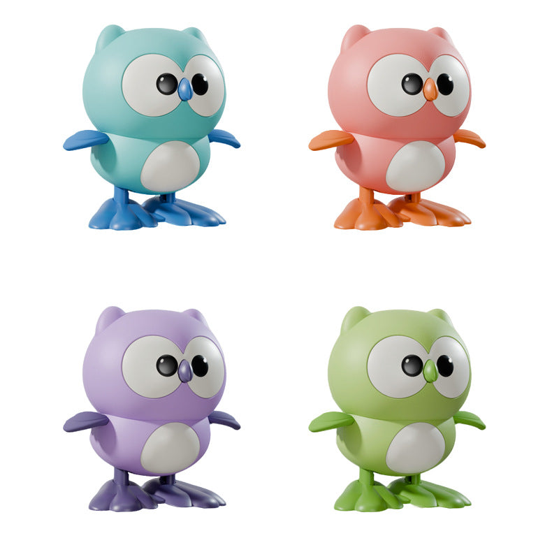 Wind-up toy baby owl - wind it up and watch it hop and run! perfect for toddlers and kids aged 1-2, boys and girls