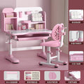 Children's study desk - adjustable height writing desk set for kids, students, and home use - perfect for homework and schoolwork