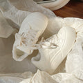2026new arrivalthick solewhite shoes women's easiest for match milk fufu with skirt bread shoes women's lightweight korean casual sneakers