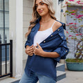 European and american cross-border women's fashion  spring/summer new arrivals:  &  casual long-sleeve adjustable shirt tops - trendy style