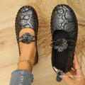 Fashionexportplus size hand-sewn soft bottom casualflats women's cross-border new arrival graffiti breathable lazy loafers