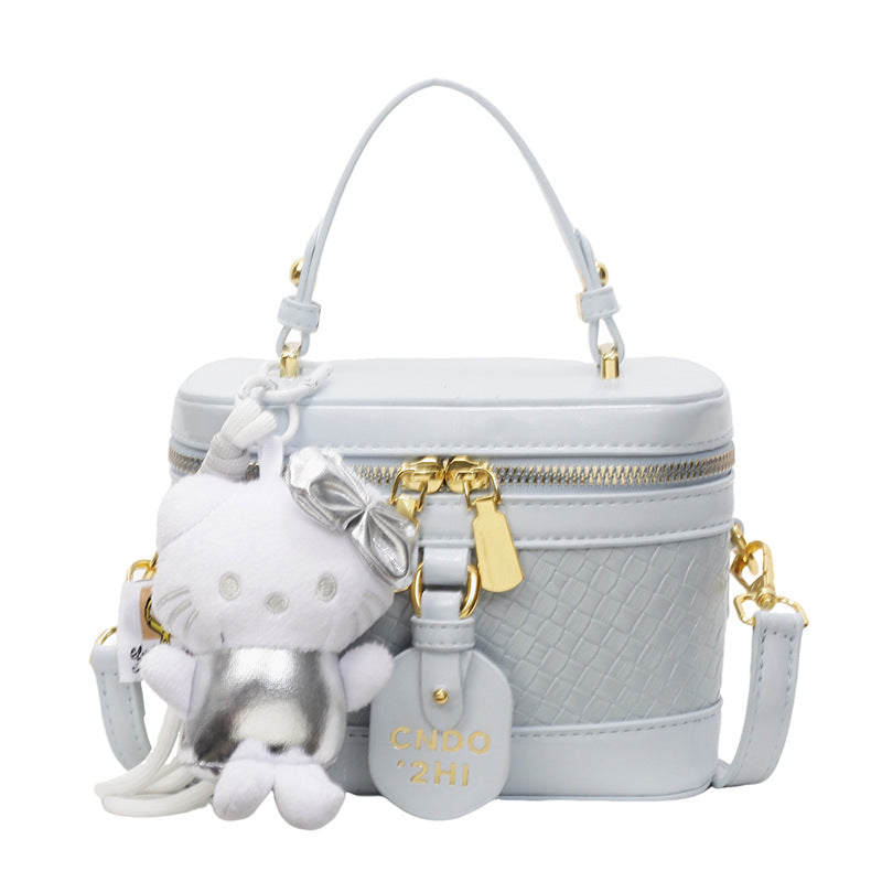 Cross-border high-end handbag trendy fashion box bag 2025 new Korean version shoulder bag popular commuter messenger bag