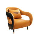 Minimalist commercial reception area casual sofa small round table set hotel reception negotiation table and chairs business leather sofa