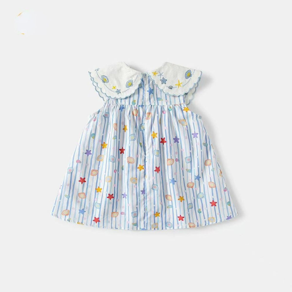 Summer clothes girl sleeveless dress newborn baby style princess bag butt skirt one-year-old baby girl one-piece