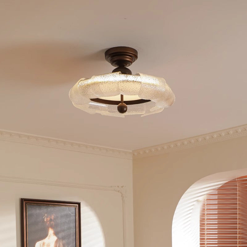 Medieval style bedroom ceiling light American retro master bedroom lighting simple atmosphere French designer study chandelier