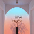 Sun never sets spotlight embedded adjustable angle living room entrance wall wash light picture light surface mounted sunset red atmosphere light