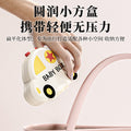 Silicone portable bottle brush - baby & infant bottle cleaning brush with drain rack & storage box - travel cleaning brush