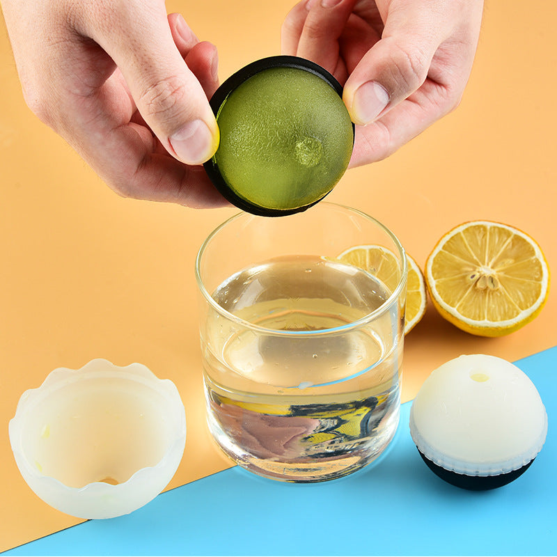 Ice Hockey Silicone Mould, Creative Ice Grid Ice Box Ice Maker, Ice Cube Tray Bar Supplies Large Ice Hockey Ice Grid