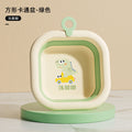 Wholesale square baby cartoon wash basin - newborn kids' bath, wipe-down, and foot washing basin - foldable baby washbasin