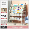 Movable children's bookshelf storage rack floor-standing home simple bookcase toy organizer baby reading picture book stand