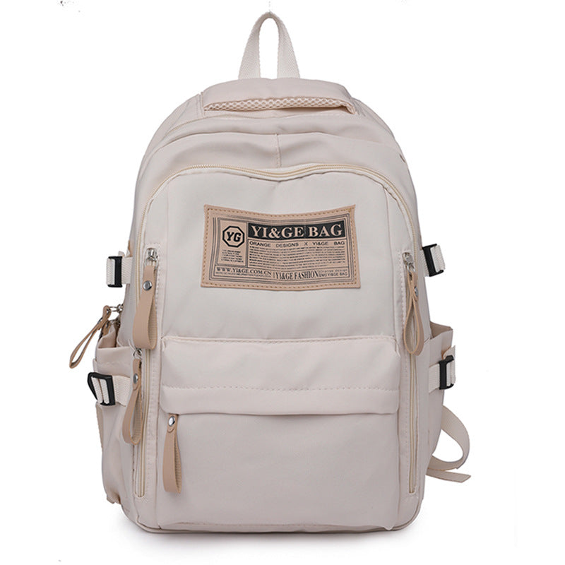 Cross-border backpack waterproof and wear-resistant large-capacity middle school student college student schoolbag casual backpack with logo